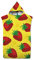 Highdi Surf Poncho con Cappuccio, Microfibra Asciugatura Rapida Frutta Telo Mare Uomo o Donna Adulto Asciugamano Accappatoio Ideale per Sport Piscina Spiaggia Nuoto (Giallo,75x110cm)