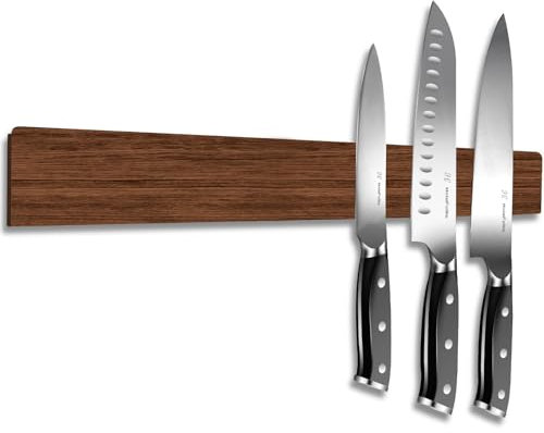 Magnetleiste Messer 40cm, Magnet Messerhalter Kann Als Handyhalter Verwendet Werden Aus Akazienholz Magnetisch für Messer Messermagnete Utensilien Organizer und Küchenzubehör Installation