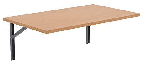 AKKE Wandklapptisch für Küche Zimmer Wohnzimmer Kinderzimmer 100 cm x 60 cm, Wandtisch klappbar, Klappbarer Wandtisch Küchentisch Kindertisch, Klapptisch Klappschreibtisch Küche Buche Bavaria