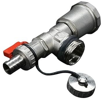 Underfloor Heating Blending Mixing Valve for Manifold Fill Drain Valves, 1/ DN25 Male (Random Color)