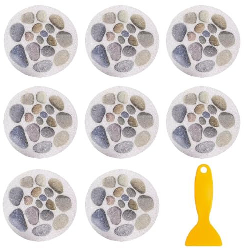 Lowats rutschfeste Badewannen Aufkleber 8 Stück Selbstklebende Antirutsch Sticker Dusche Antirutsch Aufkleber Matte Self Adhesive Anti Rutsch Sticker Anti Rutsch Aufkleber Badewanne Rund 15 cm