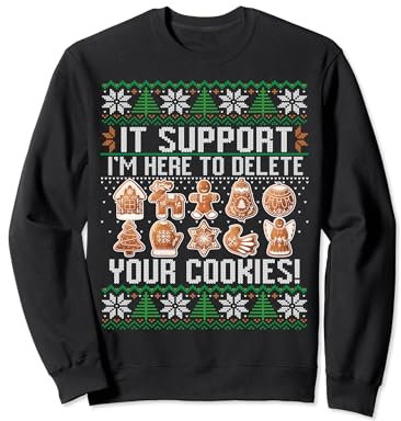 IT Programmierer Cookies I Lustiges Ugly Christmas Pulli Sweatshirt
