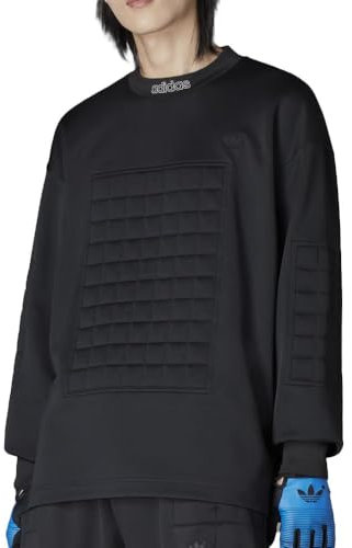 adidas Sudadera para hombre Goalkeeper Crew, Color negro., L