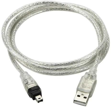 TEAFIRST Câble de données USB FireWire IEEE 1394 HDV pour caméscope Mini DV MiniDV pour éditer PC