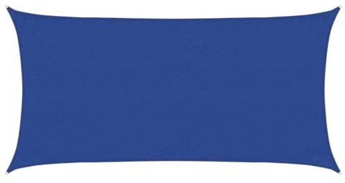 vidaXL Toldo de Vela Rectangular HDPE Azul 160 g/m² 3x6 m