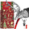 LKKCHER Weingießer mit Hirschkopf, Weingießer und Stopper, Hirschjagdgeschenke für Jäger, Frauen, Männer, Hirschweinbelüfter, Ausgießer, Silber, mit Weihnachtsverpackung und Weihnachtskarte