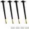 WWERTYY Lot de 4 Pieds de Meubles réglables en métal pour Chaise de Bureau, canapé, Armoire, Commode, lit, crédence, 72 cm, Noir/Or, Options de Couleur
