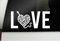Rakelfix Herzschlag Love Stricken häkeln Aufkleber Größe/Farbe ANPASSBAR Sticker Autoaufkleber