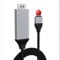 Câble Lightning vers HDMI, adaptateur HDTV 1080p, adaptateur Lightning vers AV numérique, connecteur d'écran de synchronisation compatible avec iPhone, iPad vers moniteur de projecteur TV (ne prend