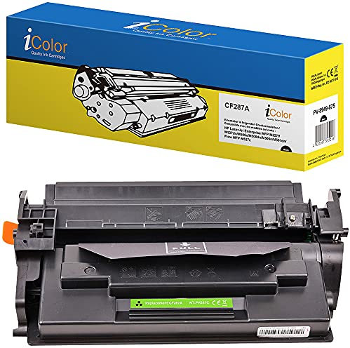 iColor LaserJet Pro M 501 DN, HP: Kompatibler Toner für HP CF287A / 87A, Black (LaserJet Managed MFP M 527 DNM, Enterprise MFP 527 F, Laser)