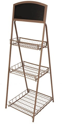 Panacea PRODUCTS 3 Tier Folding Plant Stand with Chalkboard