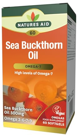 Natures Aid Sea Buckthorn Oil 500mg – 60 Softgels