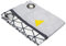 douceur d'Intérieur Yellow Mix Tenda a Occhielli Poliestere Stampato 260 x 140 x 0,1 cm