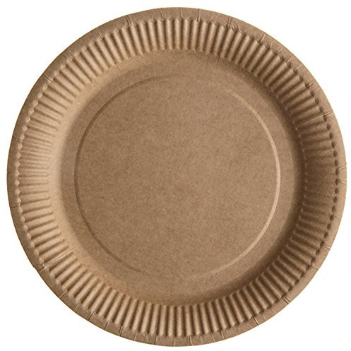 Santex 5154 – 26, bolsita de 10 platos de mesa unidas, Kraft
