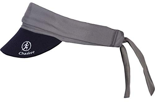Chaskee Visor Snap Cap Microfiber Plain, One Size, Dark Grey