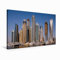 Premium Textil-Leinwand 75 x 50 cm Quer-Format Dubai Marina Skyline | Wandbild, HD-Bild auf Keilrahmen, Fertigbild auf hochwertigem Vlies, Leinwanddruck von Peter Härlein