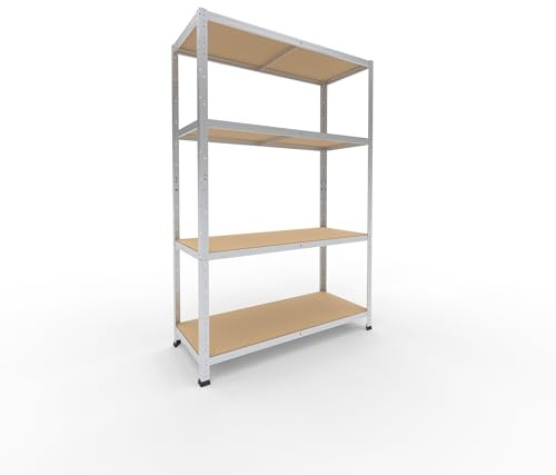 shelfplaza® 180x120x45cm Home Schwerlastregal verzinkt/Metallregal mit 5 Böden/Kellerregal Metall, Garagenregal, Werkstattregal oder Regal Lagerregal/Steckregal Metall mit 175kg Tragkraft