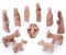 Zuluf Olivenholz Krippe Kinderset - 12-teilig, 7,6 cm, Braun