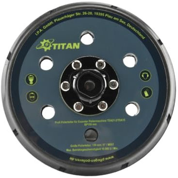 Titan Polierteller - Ø150mm - Universal Polierscheibe für Poliermaschienen - Stützteller mit M8 Gewinde