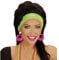 Amakando Creolen Modeschmuck Neon Ohrringe pink Mode Ohrstecker 80er Jahre Damen Schmuck Party Outfit Verkleidung 90er Ohrclips Ohrschmuck