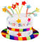 Boland 00932 - Sombrero Feliz Cumpleaños, sombrero de peluche para cumpleaños, tarta, regalo, sorpresa, fiesta, decoración