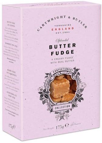Cartwright & Butler Butter Fudge in Carton, Weichkaramell mit Butter, 1er Pack