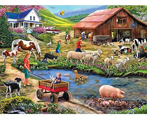 Bits and Pieces 1000 Teile Puzzle Bewässerungs-Loch by Artist Mary Thompson 1000 Pc Jigsaw