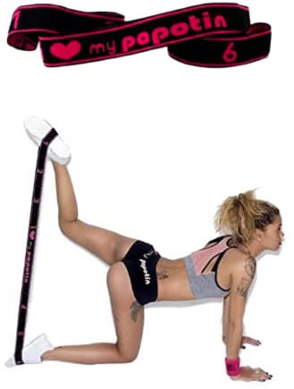 Bande Élastique Fitness Fessier-Corps 15KG -Fabriqué en France-I Love My Popotin, Expert en Fessier Galbé