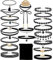 Outee Lot de 20 colliers ras-de-cou pour femme/petite fille - En velours, à breloques, etc. - Noir
