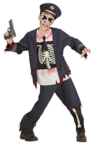 W WIDMANN MILANO Party Fashion - Kinderkostüm Zombie Polizist, Untoter, Dämon, Halloween