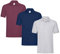 Fruit of the Loom 3er Premium Herren Polo-Shirt M L XL 2XL 3XL auch Farbsets (1Navy1Burgund1Grau + 1 HL Kauf Notizblock, 2XL)