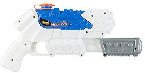 Idena - Wasserblaster Micro-Splash, Wasserpistole für Kinder, mit Pumpfunktion, ca. 28 cm groß, weiß, ideal für den Urlaub, am Strand oder Pool