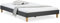 Homestyle4u 1981, Polsterbett 180x200 grau Doppelbett Bett Futonbett Bettgestell mit Lattenrost