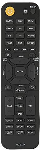 ciciglow Télécommande Universelle pour RC-972R Audio Video Récepteur,Récepteur Audio Télécommande RC-972R de Remplacement pour AV Receiver TX-NR696 TX-NR797 TX-RZ840