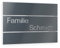 Graviers Design Plaque Numéro de Maison et Nom | Lettres personnalisables | 250 x 175 mm Gris anthracite métallisé | Acier inoxydable | Fabriqué en Allemagne