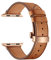 Correa de cuero para Apple Watch Band 45mm 44mm 42mm 49mm Correa de cuero genuino Pulsera de repuesto para iwatch Ultra Series 8 7 6 SE 5 4 3 2 1, Botón De Rosa Marrón