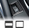 KUNGKIC 2pcs fibre de carbone voiture porte lève-vitre bouton autocollant décoratif intérieur Compatible with Volkswagen Scirocco 2009-2016 Accessoires