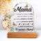 Vetbuosa Regalos Mamá, Regalo Madre, Regalos para el Día de la Madre Placa Acrílica, Regalo Cumpleaños Madre, Regalos para la Madre de Hija e Hijo, Regalo Día de la Madre