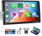 Hodozzy 1 Din Autoradio con Carplay Android Auto, 9 Pollici HD Touchscreen Autoradio 1 Din Bluetooth Radio FM Android/iOS Mirror Link, Telecamera Posteriore Auto Stereo 1 Din Schermo EQ USB/AUX Tipo-C