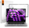 Spigen Glas.tR Slim Displayschutz für MacBook Air 15 Zoll (M4 2025 / M3 2024 / M2 2023), Schwarz Volle Abdeckung, Kristallklar, 9H Glas, Antikratz, MacBook Air 15 Schutzfolie