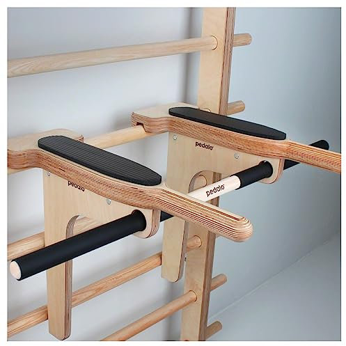 pedalo Dipbügel-Set, Dipbügel + Trainingsstab für Sprossenwand
