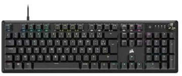 Clavier gamer mécanique - CORSAIR - K70 RGB CORE - Rétroéclairage RGB LED, MX Red, noir