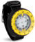 OVOVFANY Tauchkompass, professioneller wasserdichter 5ATM Tauchkompass mit TPU-Band für Outdoor-Sportarten Tauchen, Segeln, Wandern, Survival-Notfall, Schwarzes Armband., L