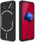 GiiYoon Coque pour Nothing Phone 1 Case en Silicone, Etui de Protection Antichoc Etui Housse Silicone Ultra-Mince avec Couche Intérieure en Fibre et Protection pour Caméra, Noir