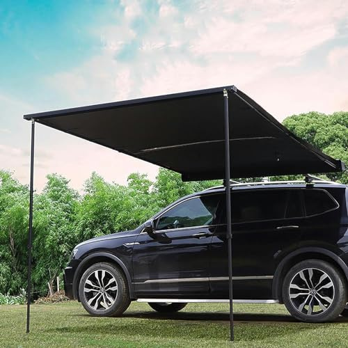 GZYHDC Auto Markise Camping Einziehbare Auto-Seitenmarkise für den Außenbereich, Ausziehbare Ripstop-Fahrzeugmarkise für Überlandcamping, PU5000 mm, Wetterfest, für SUV/LKW/Van (Size : 160x250cm/5.2X
