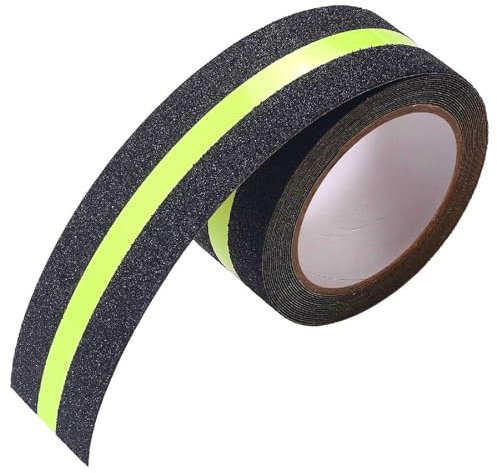 SopimusZ 50mm * 5m(1.97in * 16.4ft) Anti Slip Grip Tape Glowing in Dark, Non Slip Adhesive Stair Treads, High Traction Safety Tape for Stairs Steps Decking Indoor & Outdoor, Extra Long and Wide