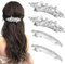 4pcs Perle Strass Haarspangen Barrettes für Frauen Mädchen funkelnde Haarspangen Strass Hochzeit dekorative Haarschmuck für Braut Braut