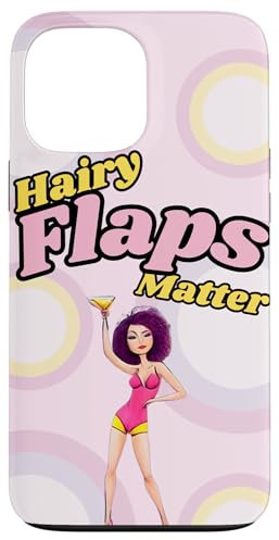 Hairy Flaps iPhone 13 Pro Max Rude Funny Phone Case - Two-part Protective Case - Heavy Duty Protection