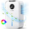 Deshumidificador Eléctrico 2200ml, Silencioso Deshumificadores de Humedad con Apagado Automático y Desagüe Continuo, Temporizador, Modo Sueño, Luz de Colores, Antihumedad y Moho para Baño, Dormitorio