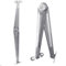 Alanmoship Schranktür, Metall, gerade, Deckelstütze, Scharnier, 26 cm lang, Möbelbeschläge, Hebedeckelstützen für Schreibtische, 2 Stück, Silber